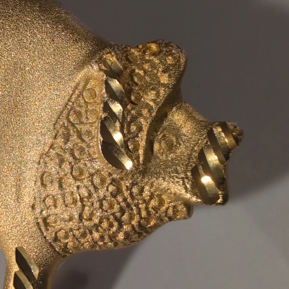 vintage Gold‎ Tone Pig Brooch